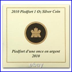 2010 Canada $5 Pure 1 oz Silver Coin Piedfort Maple Leaf with Box and COA