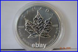 2011 1oz Canadian Maple Leaf Fine Silver Bullion Coin