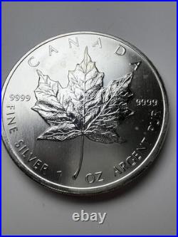 2011 Canadian Maple Leaf 999.9 Silver 1oz Bullion Coin