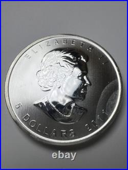 2011 Canadian Maple Leaf 999.9 Silver 1oz Bullion Coin