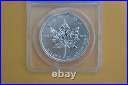 2012 Canada $5 Maple Leaf One Ounce. 999 Silver ANACS MS 70