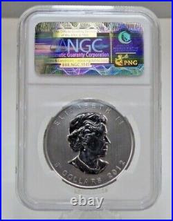 2012 Canada Silver Maple Leaf $5 Coin NGC BU 1oz. 9999 Fine Silver