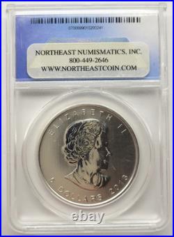 2013 1oz Silver Maple Leaf + 2016 1oz Piedfort Coat of Arms NGC/ANACS MS/PF 69