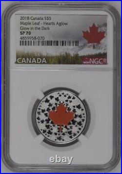 2013 2014 2018 CANADA Maple Leaf IMPRESSION $5 $20 NGC PF70 SP70 3-COIN SET