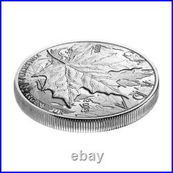 2013 $5 Silver Maple Leaf 25th Anniversary Pure Silver High Relief Piedfort 1 oz