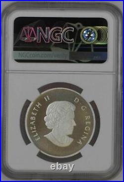 2013 CANADA $10 MAPLE LEAF w COLOR NGC PF70 MATTE /w BOX SILVER