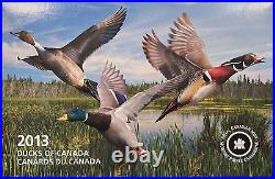 2013 Canada $10 DUCKS OF CANADA 3 Coin Silver Proof Set with RCM Duck Call