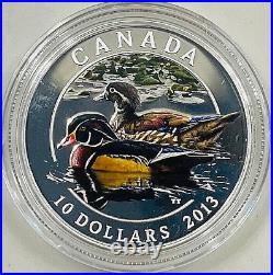 2013 Canada $10 DUCKS OF CANADA 3 Coin Silver Proof Set with RCM Duck Call