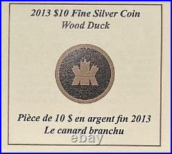 2013 Canada $10 DUCKS OF CANADA 3 Coin Silver Proof Set with RCM Duck Call