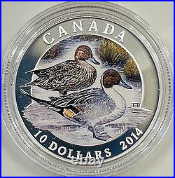 2013 Canada $10 DUCKS OF CANADA 3 Coin Silver Proof Set with RCM Duck Call