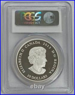 2013 Canada. 9999 Silver Maple Coin Red Leaf Impression PCGS PR70DCAM