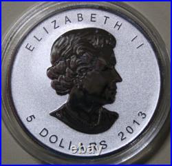 2013 Canada Maple Leaf $5 Silver 1 oz F#6844 Reverse Proof Privy Snake