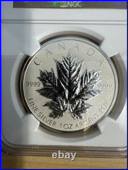 2013 Canada Maple Leaf Reverse Proof Silver 1 Oz. 9999 NGC PF70