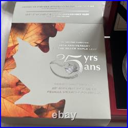 2013 Canadian 5oz Silver Coin 5oz 999 Silver 25th Anniversary of the Maple Leaf