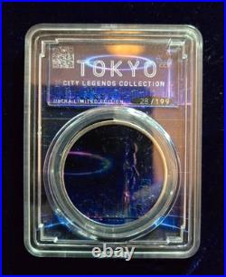 2013 Canadian Maple City Legends Tokyo 1oz Silver Colorised Coin Sigma Verified