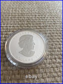 2013 Lunar Snake Privy Mark Silver Reverse Proof Canadian Maple