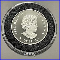 2013 Maple Leaf Piedfort High Relief Rare Round Coin 1 Troy Oz. 9999 Fine Silver