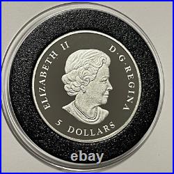 2013 Maple Leaf Piedfort High Relief Rare Round Coin 1 Troy Oz. 9999 Fine Silver
