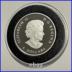 2013 Maple Leaf Piedfort High Relief Rare Round Coin 1 Troy Oz. 9999 Fine Silver