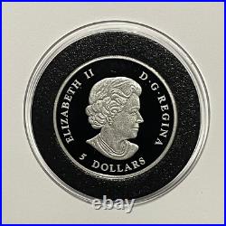 2013 Maple Leaf Piedfort High Relief Rare Round Coin 1 Troy Oz. 9999 Fine Silver