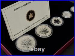 2013 Silver Maple Leaf Coin 25th Anniversary Pure Silver Fractional Set