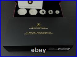 2013 Silver Maple Leaf Coin 25th Anniversary Pure Silver Fractional Set