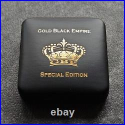 2014 1 oz Silver Silver Canada Canada Maple Leaf 24kt Gold Black Empire 500BU #2