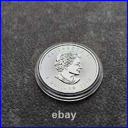 2014 1OZ Silver Canada Maple Leaf 24kt Gold gilded Black Empire ONLY 500pc #429