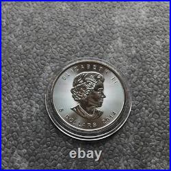 2014 1OZ Silver Canada Maple Leaf 24kt Gold gilded Black Empire ONLY 500pc #429