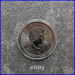 2014 1OZ Silver Canada Maple Leaf 24kt Gold gilded Black Empire ONLY 500pc #429