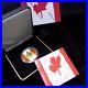 2014 CANADA $5 Dollars Patriotic Maple Leaf 1oz 9999 SILVER Gilded 500 pc