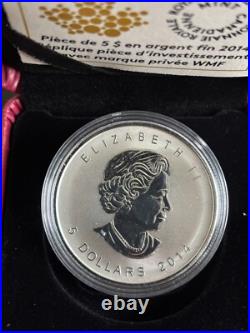 2014 Canada $5 1oz World Money Fair Berlin Privy Silver Maple Leaf Bullion coin
