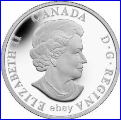 2014 Canada MAPLE LEAVES. 999 1 oz silver $20 GLOW-IN-THE DARK proof coin