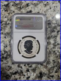 2014 Canadian Maple Leaf $4 Gilt Reverse Proof NGC PF69 Early Releases Rare