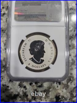 2014 Canadian Maple Leaf $4 Gilt Reverse Proof NGC PF69 Early Releases Rare