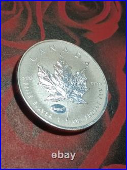 2015 1 Ounce $5.9999 Fine Silver Canada Maple Leaf E=mc2 Prevy Queen Elizabeth