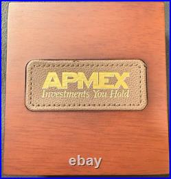 2015 1 Oz 9999 Canada Silver Maple Leaf E=mc² Privy Mark Nice APMEX Wood Display