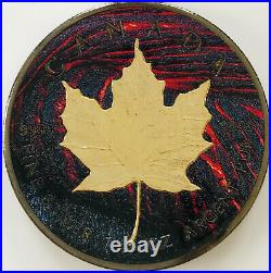 2015 1 oz. 9999 Maple Leaf Gold Gilded & Ruthenium, Colorised Lava Silver Coin