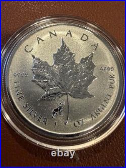 2015 1 oz. 9999 Silver Maple Year of the Goat Privy Coin Reverse Proof