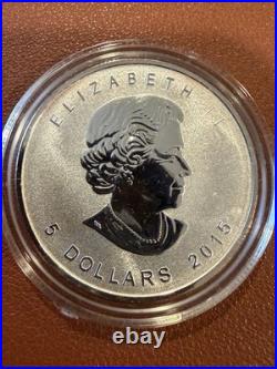 2015 1 oz. 9999 Silver Maple Year of the Goat Privy Coin Reverse Proof