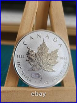 2015 1oz Canadian Maple Leaf Silver coin with E=mc^2 Einstein Privy RARE GENUINE