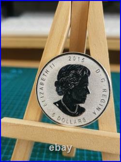 2015 1oz Canadian Maple Leaf Silver coin with E=mc^2 Einstein Privy RARE GENUINE