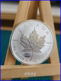 2015 1oz Canadian Maple Leaf Silver coin with E=mc^2 Einstein Privy RARE GENUINE