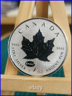 2015 1oz Canadian Maple Leaf Silver coin with E=mc^2 Einstein Privy RARE GENUINE