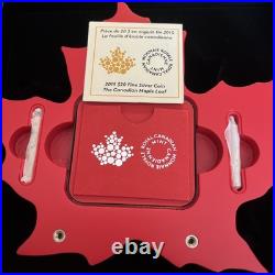 2015 $20 Dollars Fine Silver Canadian Maple Leaf Coin