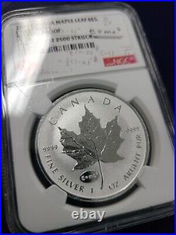 2015 $5 Canada Silver Maple Leaf NGC PF70 E=mc2 Privy Rev Proof One of 2500