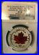 2015 $5 Silver Maple Leaf Reverse Proof-incuse- Enameled Ngc Pf70 First Releases