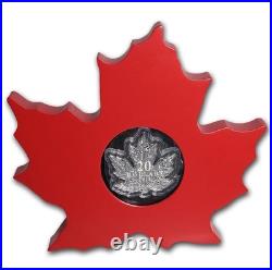 2015 Canada 1 oz Silver $20 Proof Maple Leaf Shaped Coin Original RCM Box & Cert