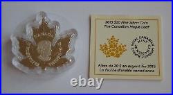 2015 Canada $20 Cut Out Silver Maple Leaf Coin