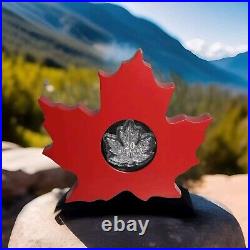 2015 Canada $20 Maple Leaf Shape Coin 1 Oz. 999 Silver Proof Coin